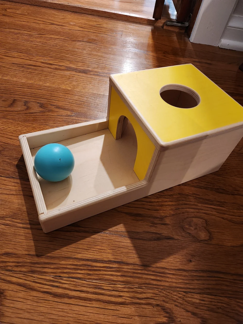 Lovevery Wooden Ball Drop From Inspector Play Kit, Montessori Kids Baby Toy